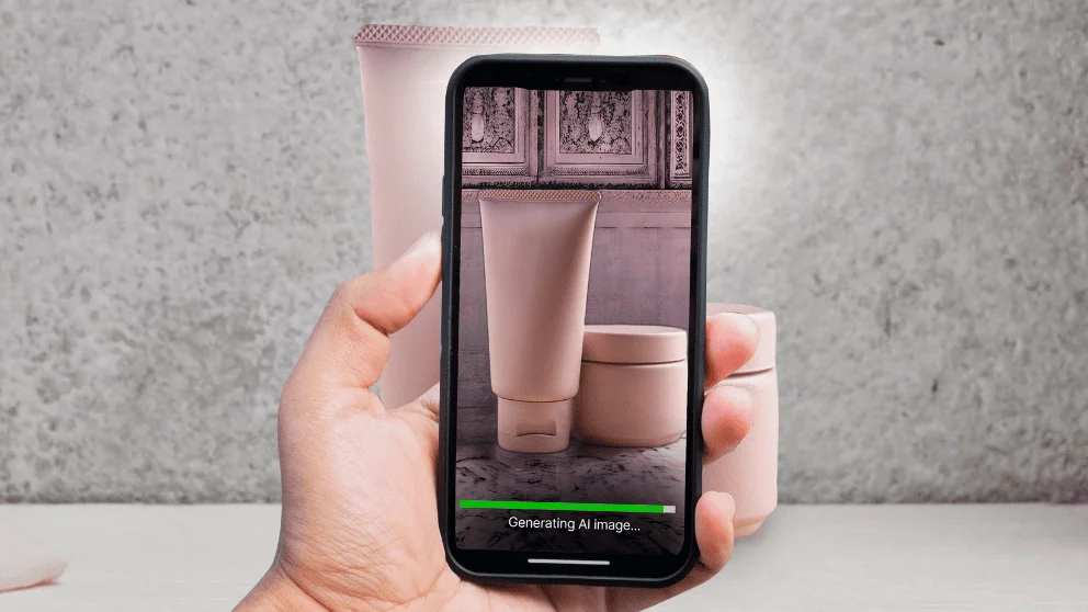 thumbnail of a person holding an iphone taking a product photo