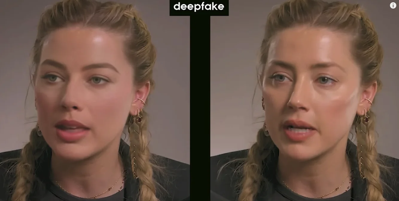 deepfake of Margot Robbie and Amber Heard